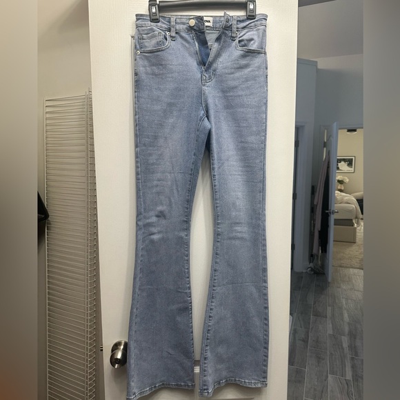 Fashion Nova Denim - Fashion Nova Light Blue Flare Jeans